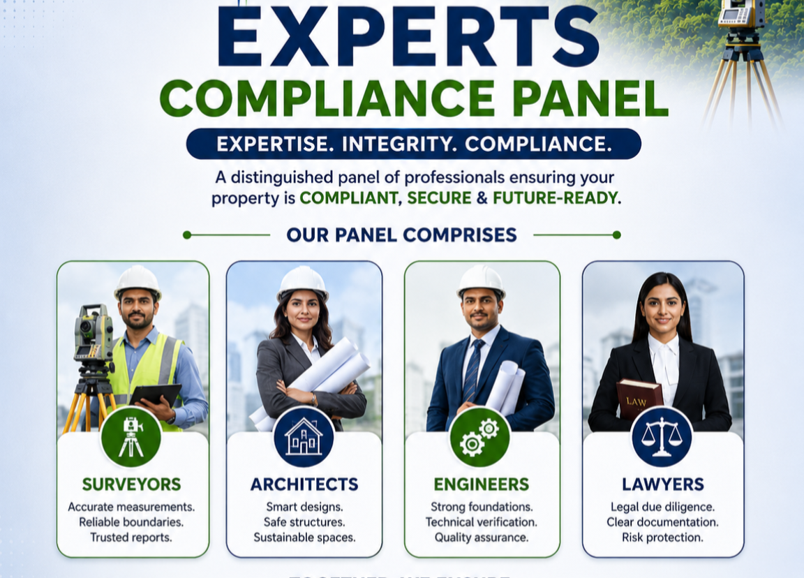 1VISION experts — surveyors, architects, engineers, lawyers