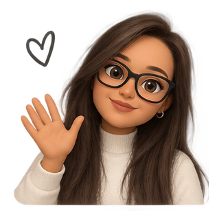 Memoji di Evi che saluta