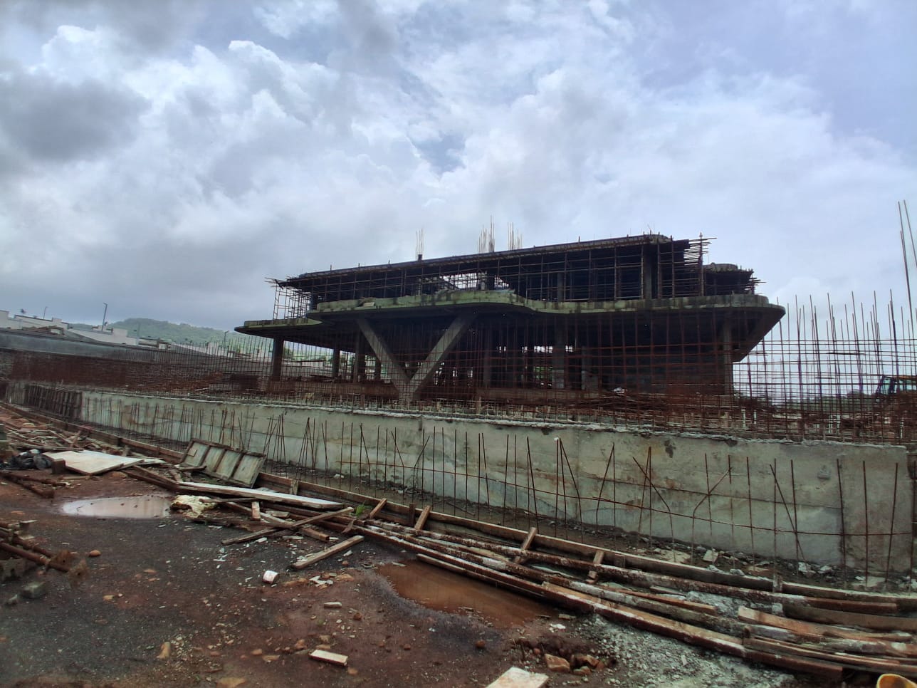 Amansara Earthstar Club — actual site under construction, August 2026