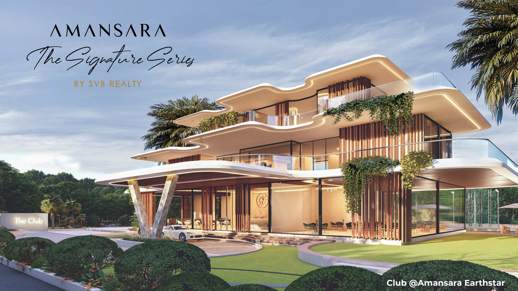 Amansara Earthstar Club — artistic render by Hafeez Contractor