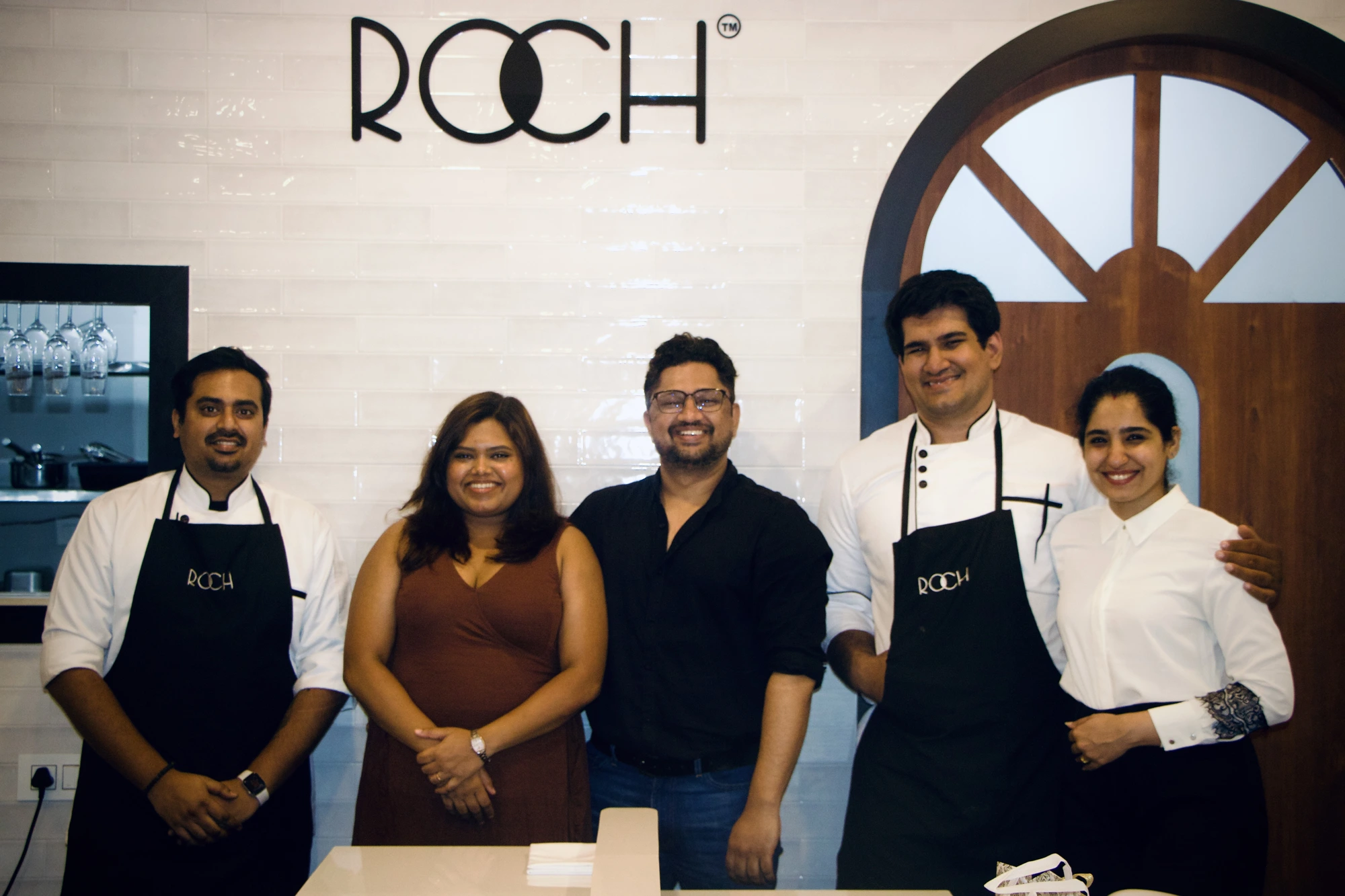 Rupa Singh with Chef Rohit and the ROCH team