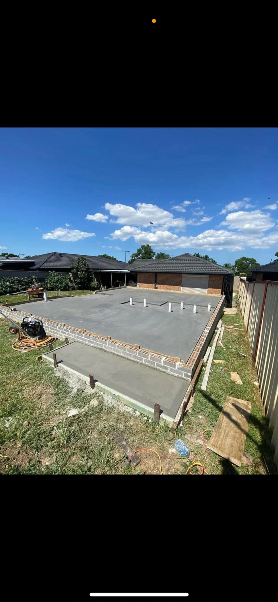 New Concrete Slab
