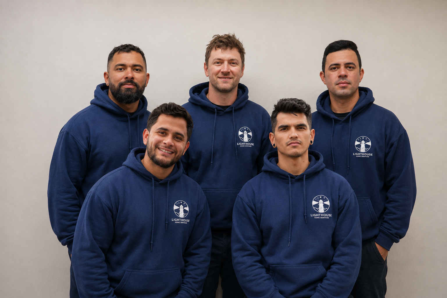 The Lighthouse Home Services installation team