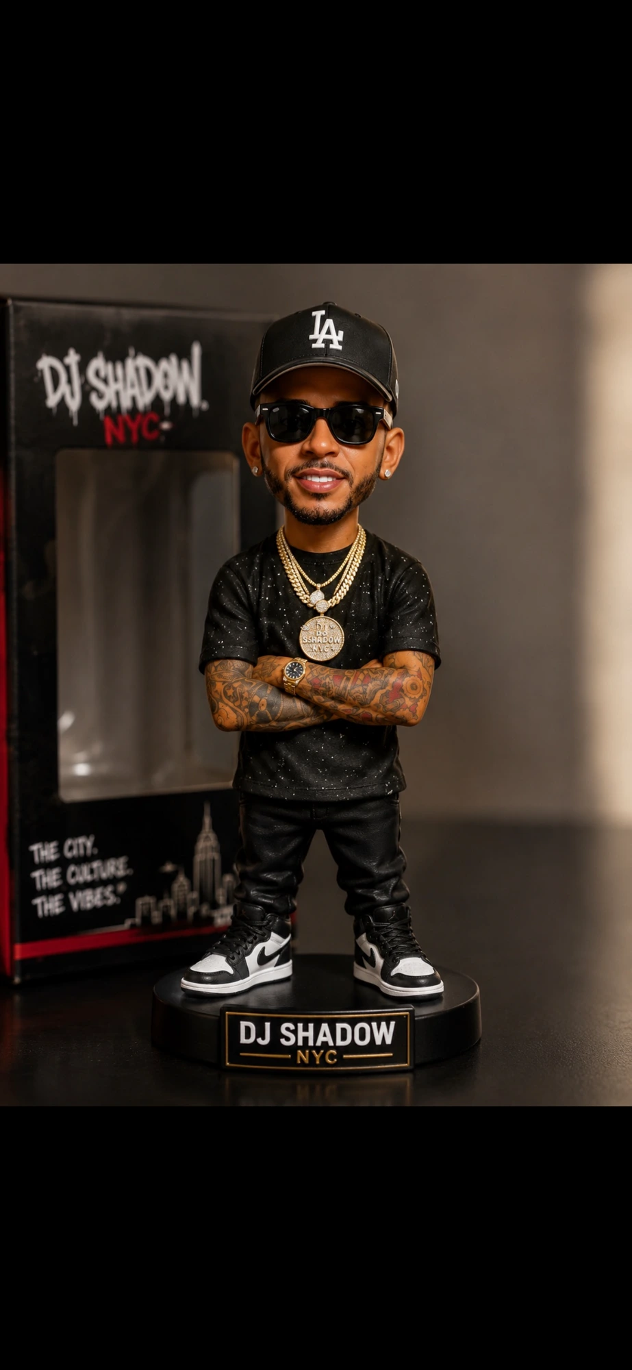 DJ Shadow NYC official bobblehead – The City. The Culture. The Vibes.
