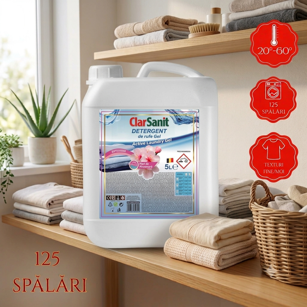 ClarWash Detergent Gel Flori de Primăvară 5L
