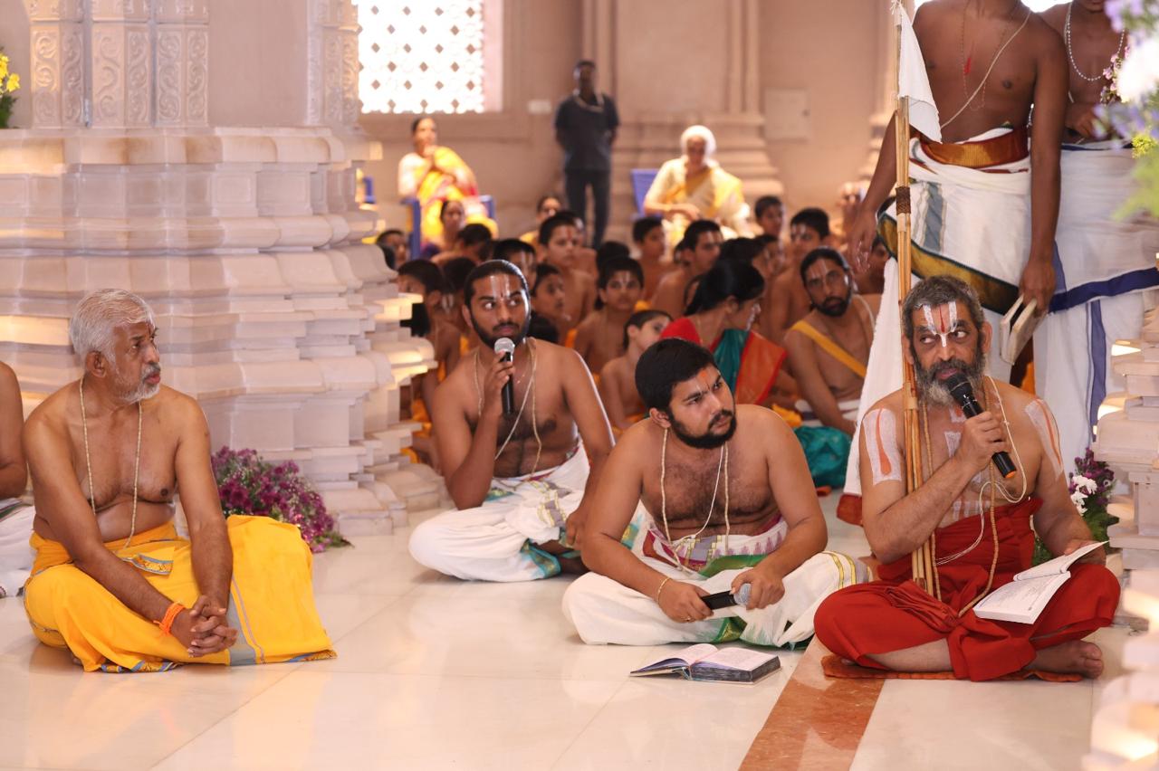 Deeparadhana — evening aarti before the Lord