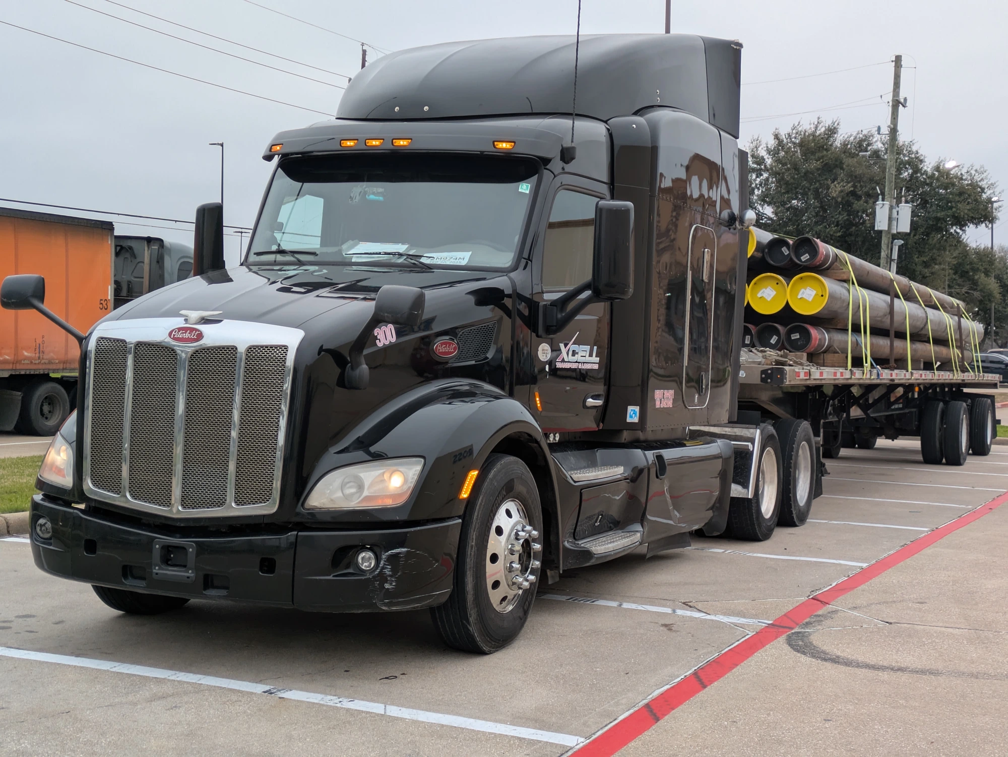 Unit 300 — pipe load, strapped & tagged