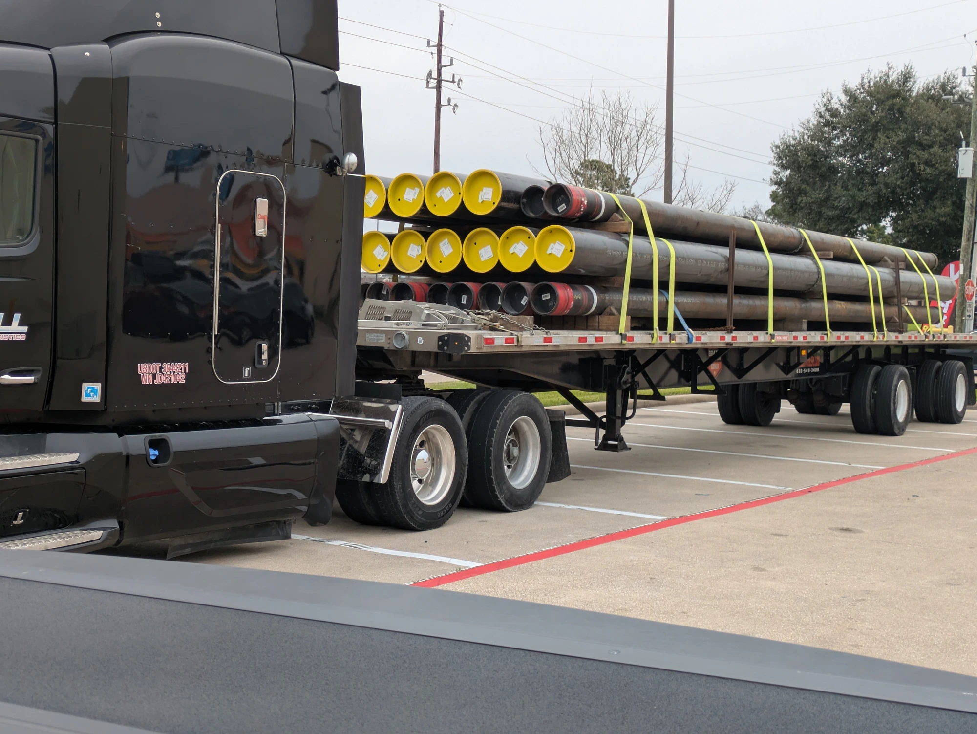 Full pipe load, belly-strapped