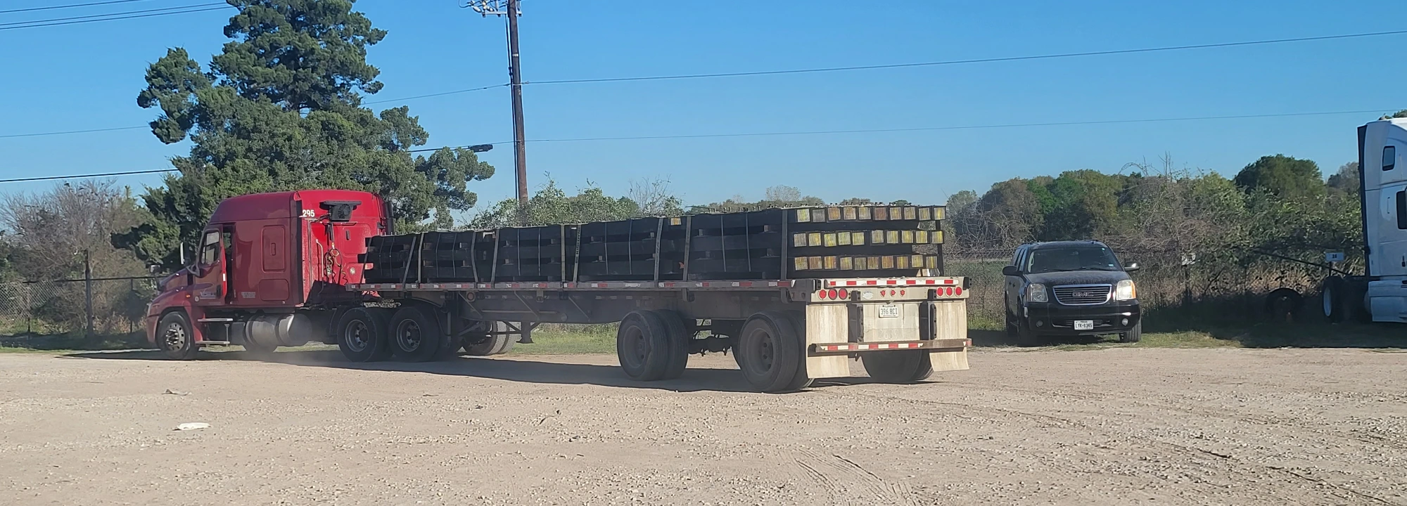 Unit 295 — loaded and rolling