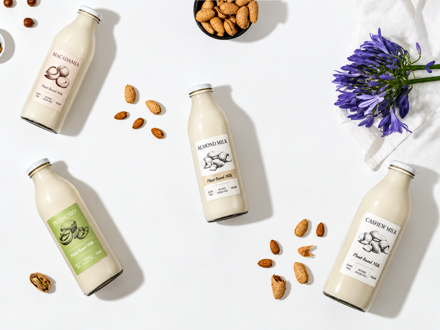 Al Naturale nut milk range with almonds