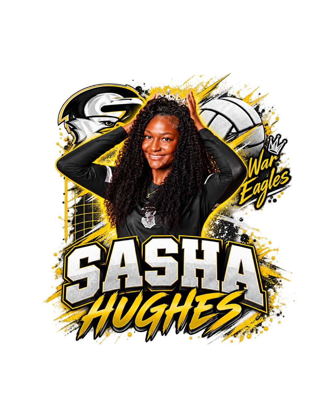 Sasha Hughes Senior Night front artwork