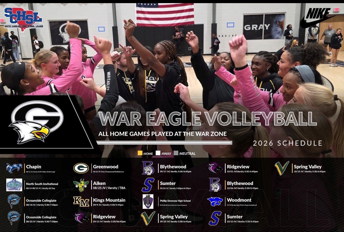 2026 War Eagles Volleyball Schedule