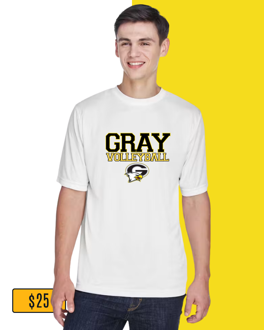 White • GRAY Volleyball