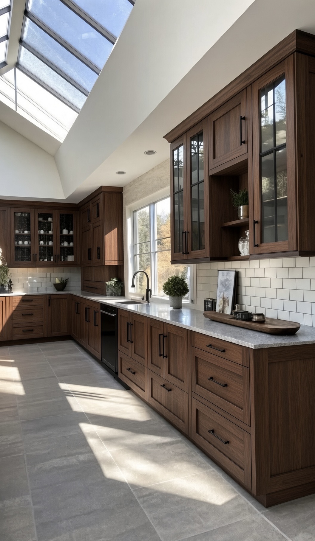 Noir Luxe kitchen in solid natural timber with visible grain