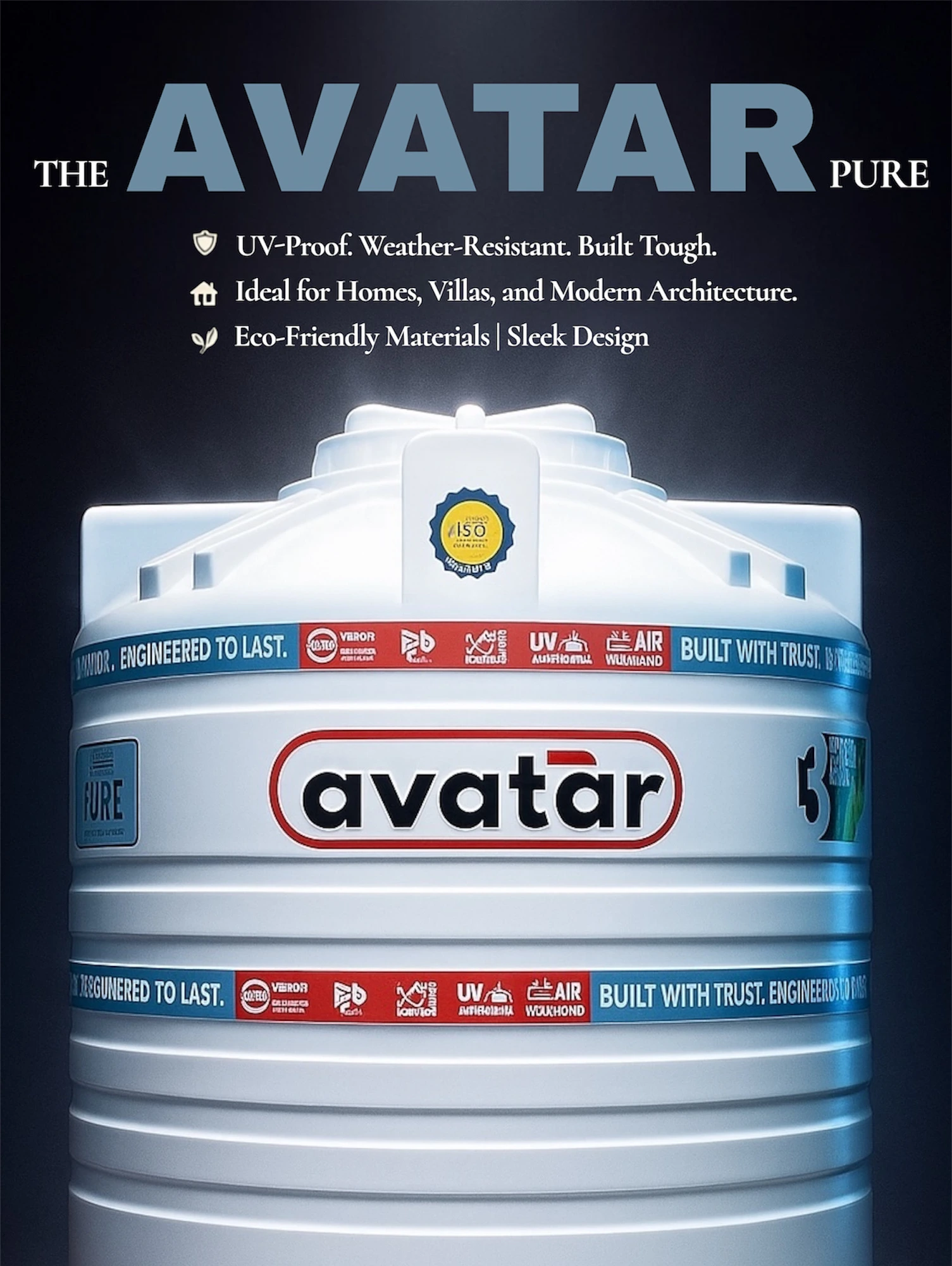 The Avatar Pure water tank — mastering the purity