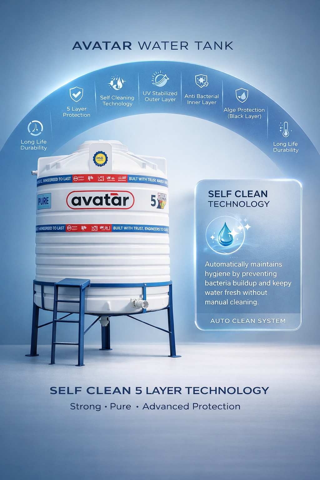 Avatar Self Clean water tank
