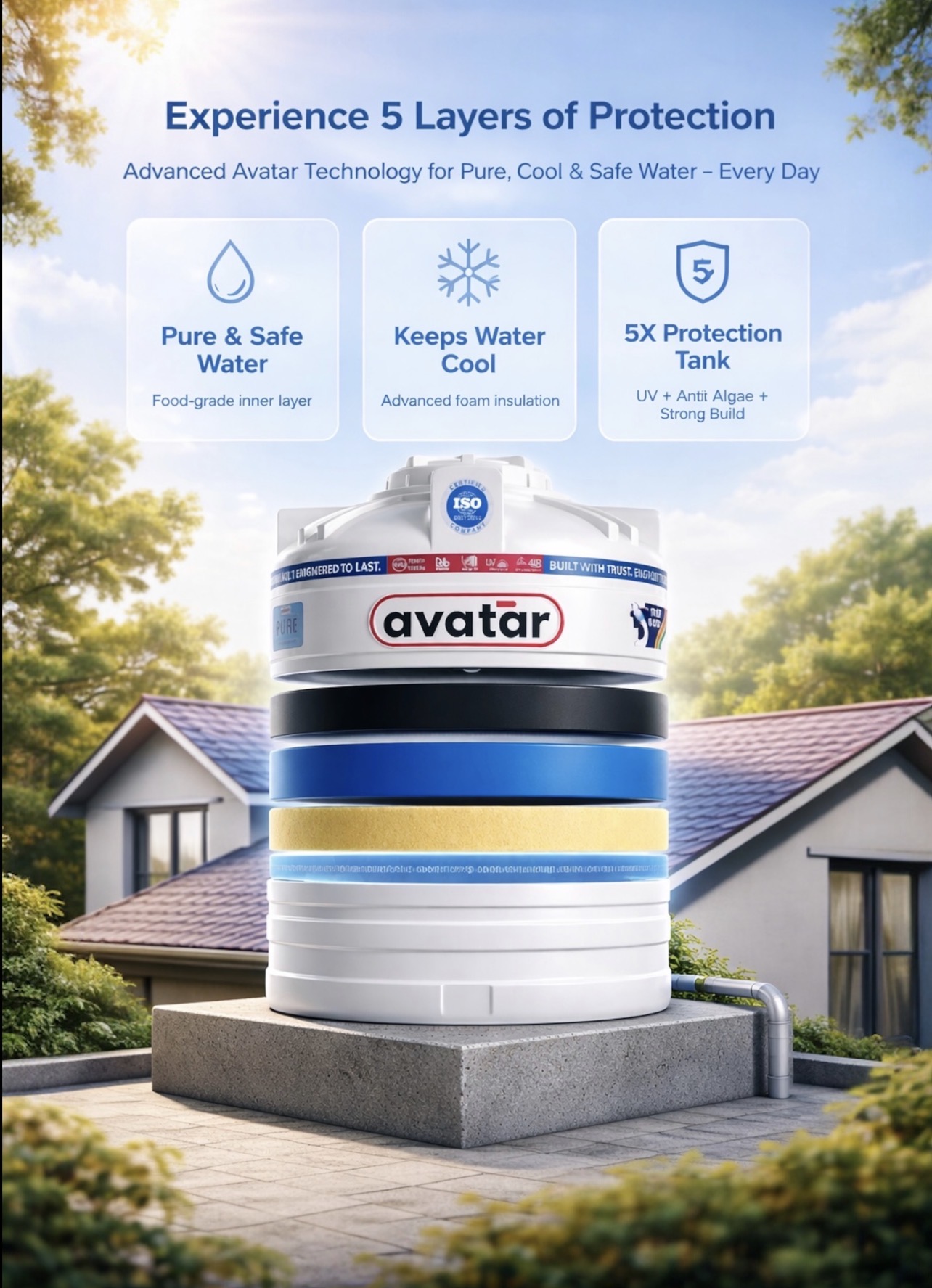 Avatar Foam water tank