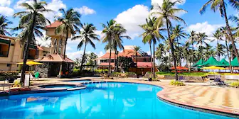 Pool with palms