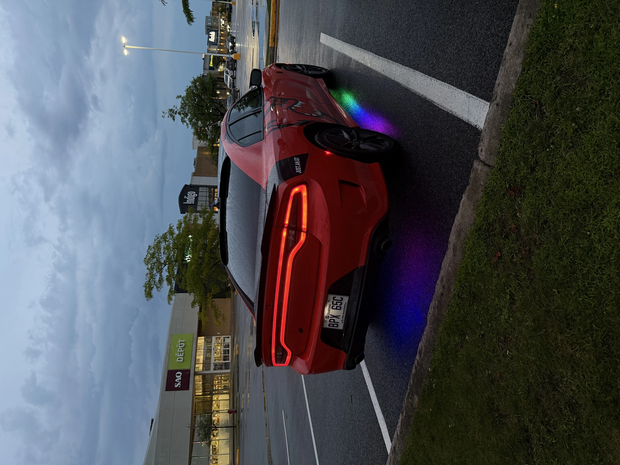 Rear glow pass