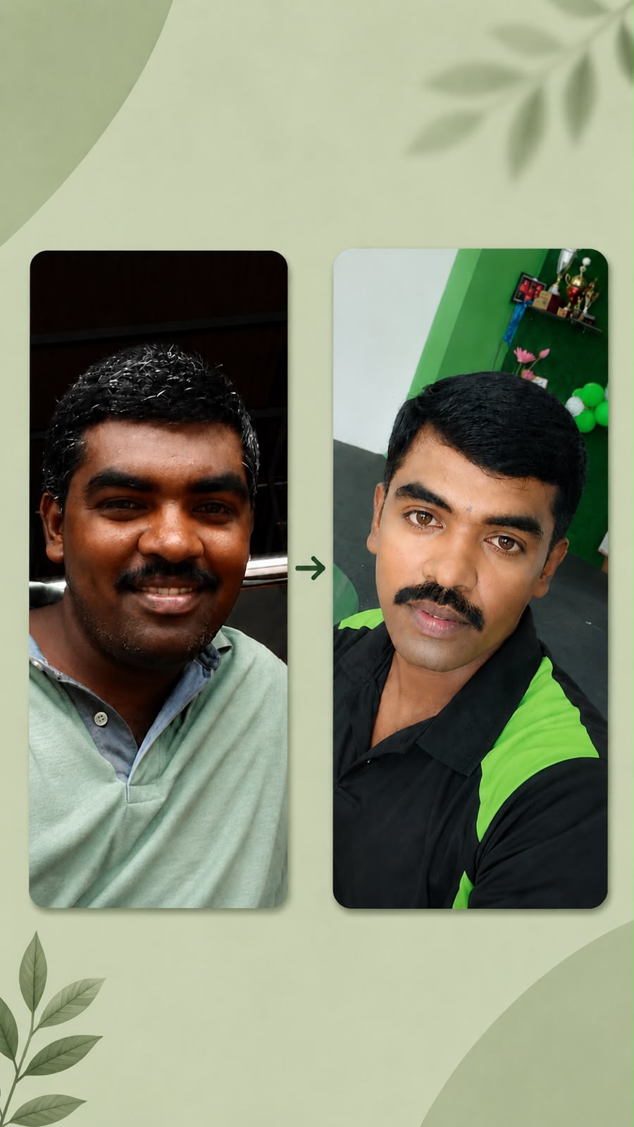 Before and After transformation