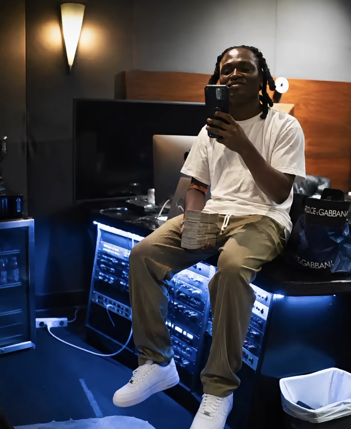 Mr Zee in the studio